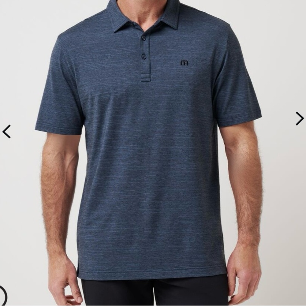 Men's Travis Mathew Navy Polo Shirt